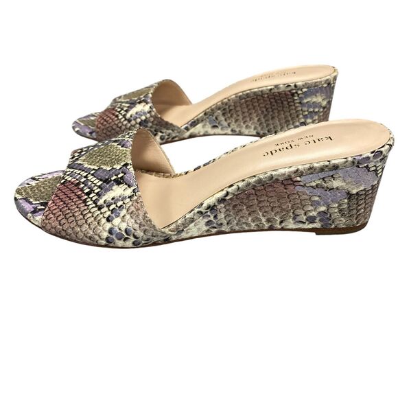 Kate Spade New York Willow Slide Wedge Sandal Womens Size 9B Leather - Picture 15 of 16